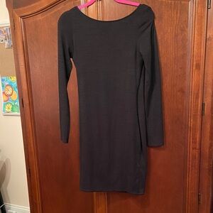 Wilfred Free Aritizia womens size M black tunic/dress long sleeve classic